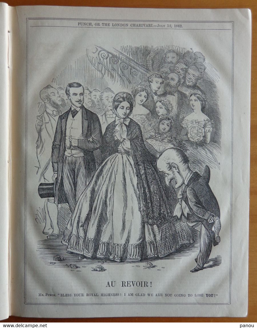 Punch, Or The London Charivari Vol XLIII - JULY 12, 1862 - Magazine 10 Pages - Autres & Non Classés