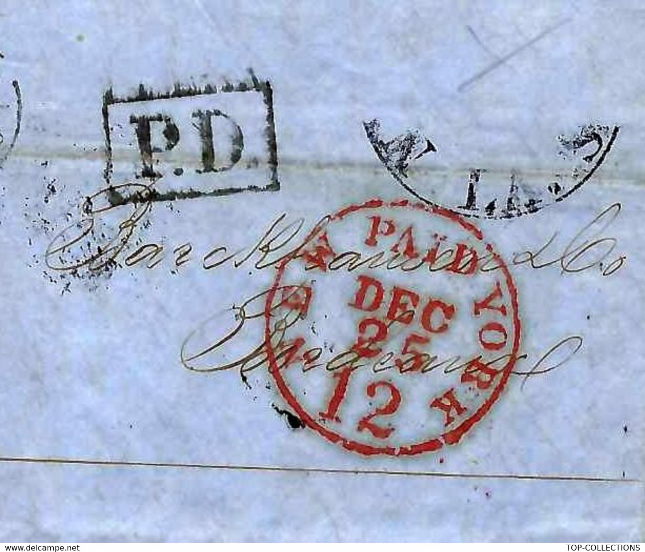 1861 ETATS UNIS Rochereau Banque à New  Orléans Amérique => France Bordeaux Barkhausen Allemagne Vins Chateau Lafitte - Other & Unclassified