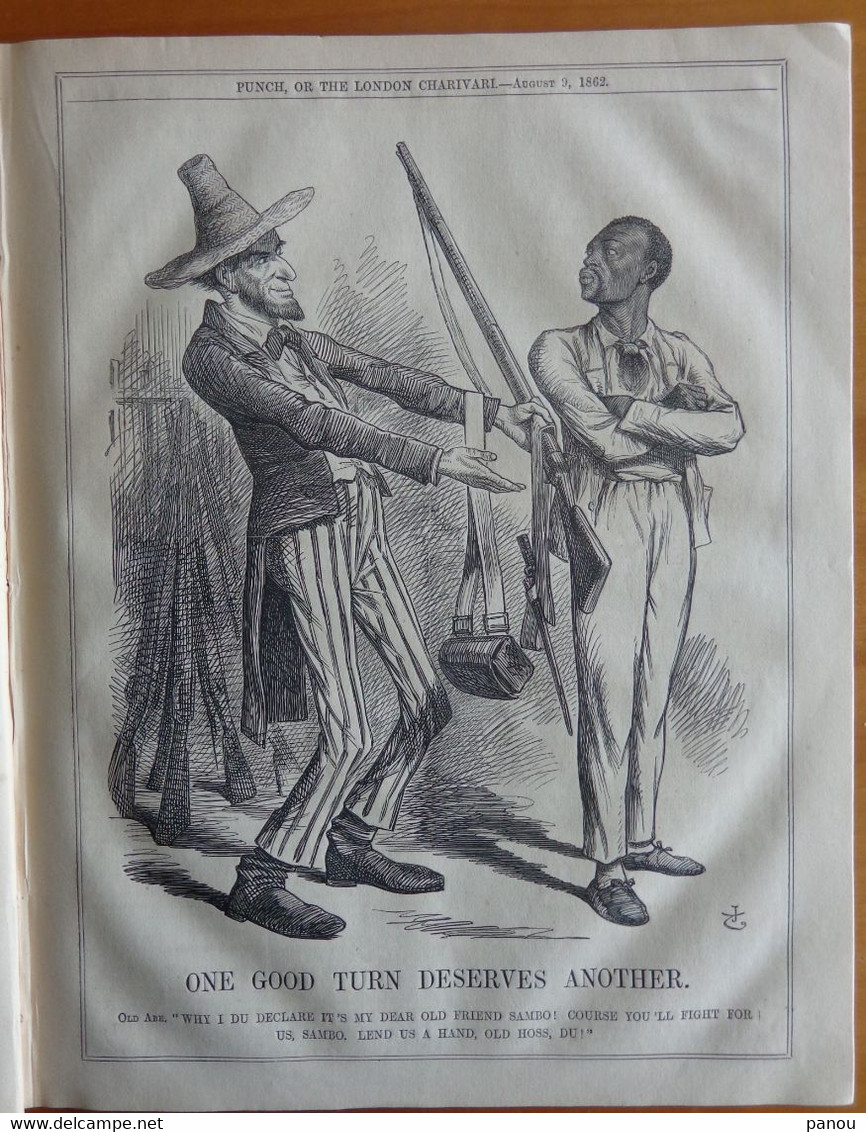 Punch, Or The London Charivari Vol XLIII - AUGUST 9, 1862 - Magazine 10 Pages. - Altri & Non Classificati
