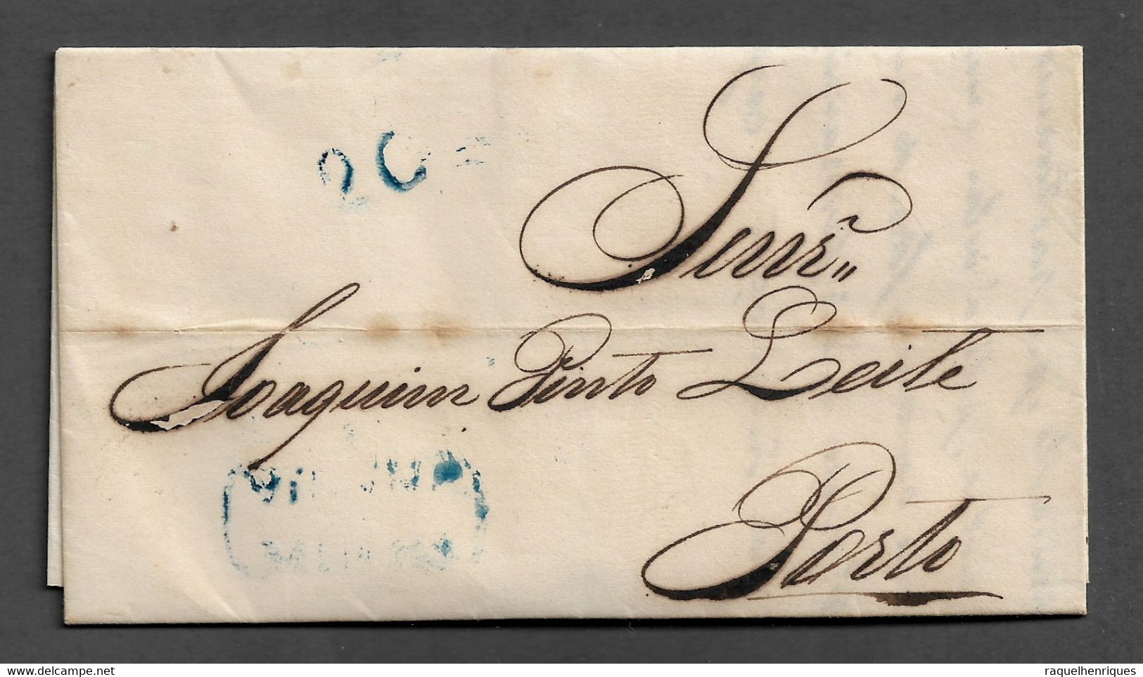 PORTUGAL COVER - PREPHILATELIC LETTER - PORTO (STB16) - ...-1853 Prefilatelia