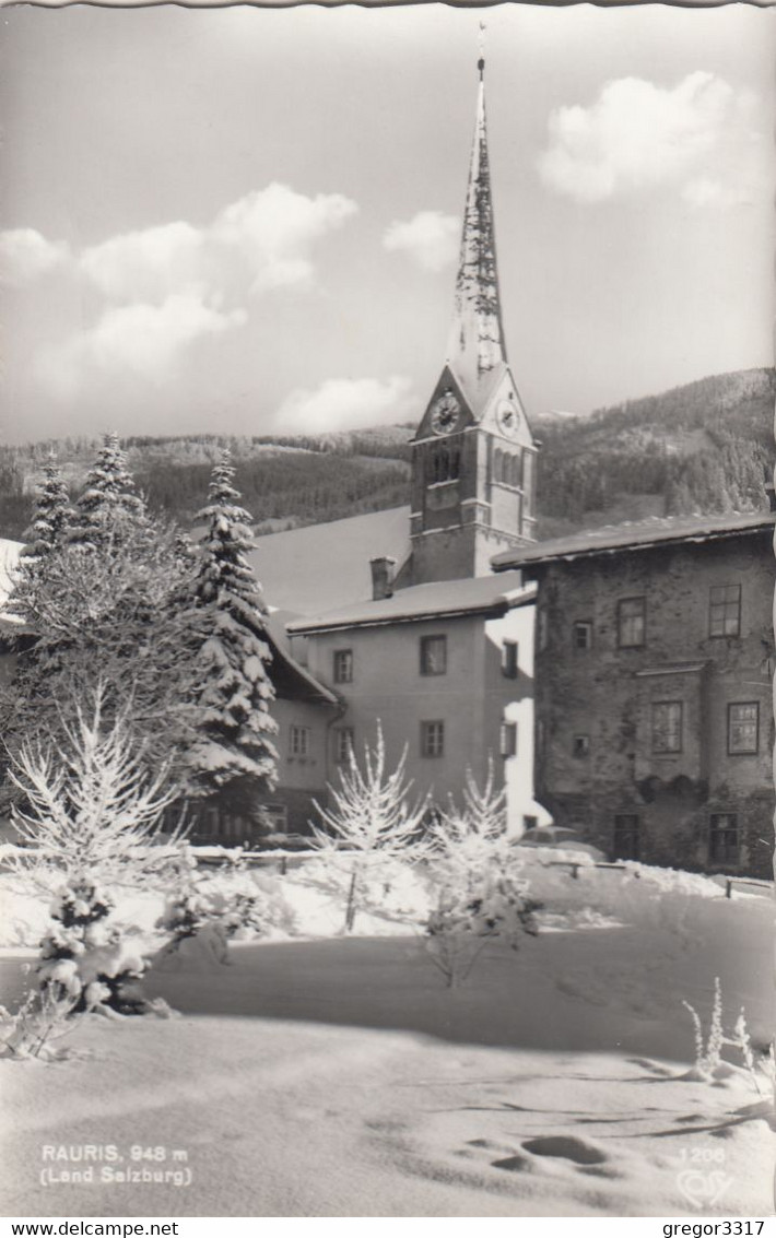 A9899) RAURIS - Land Salzburg - Verschneites DETAIL Mit HAUS U. KIRCHE Alt ! - Rauris