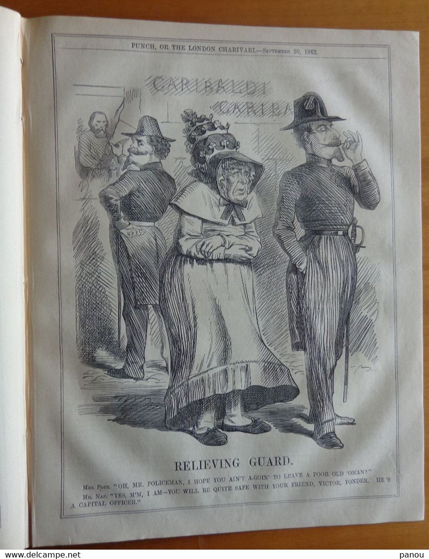Punch, Or The London Charivari Vol XLIII - SEPTEMBER 20, 1862 - Magazine 10 Pages. GARIBALDI - Otros & Sin Clasificación