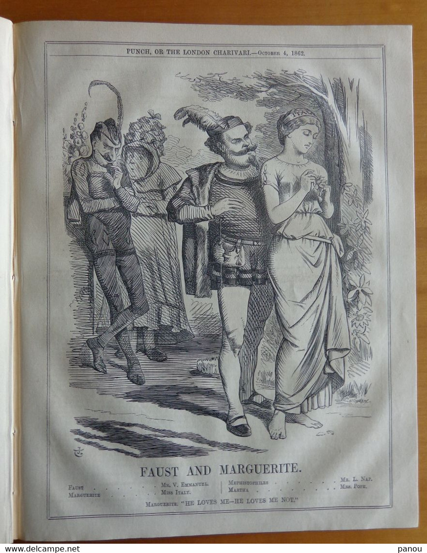 Punch, Or The London Charivari Vol XLIII - OCTOBER 4, 1862 - Magazine 10 Pages. - Autres & Non Classés