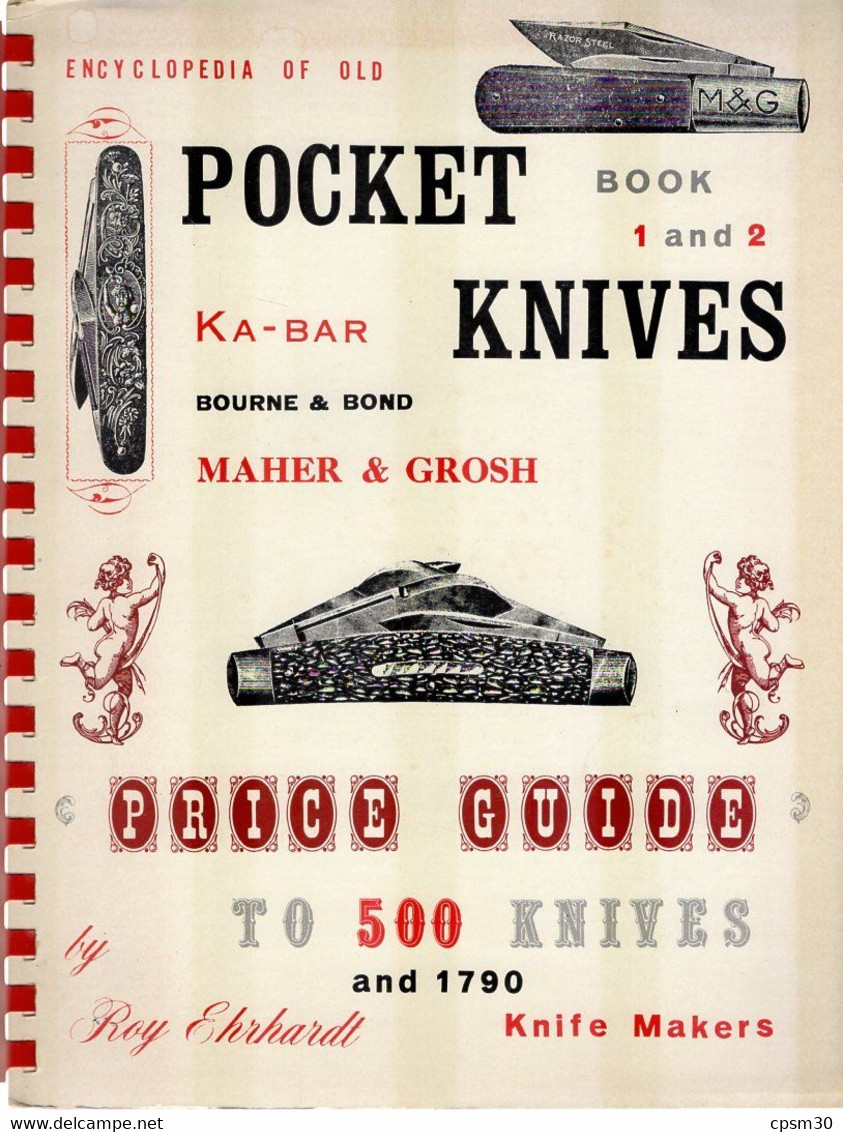 Catalogue Encyclopedia Of Old Pocket Knivers, Price Guide To 500 Knivers And 1790 (96 + 32 Pages + Annexe 16p) Couteaux - Bricolage