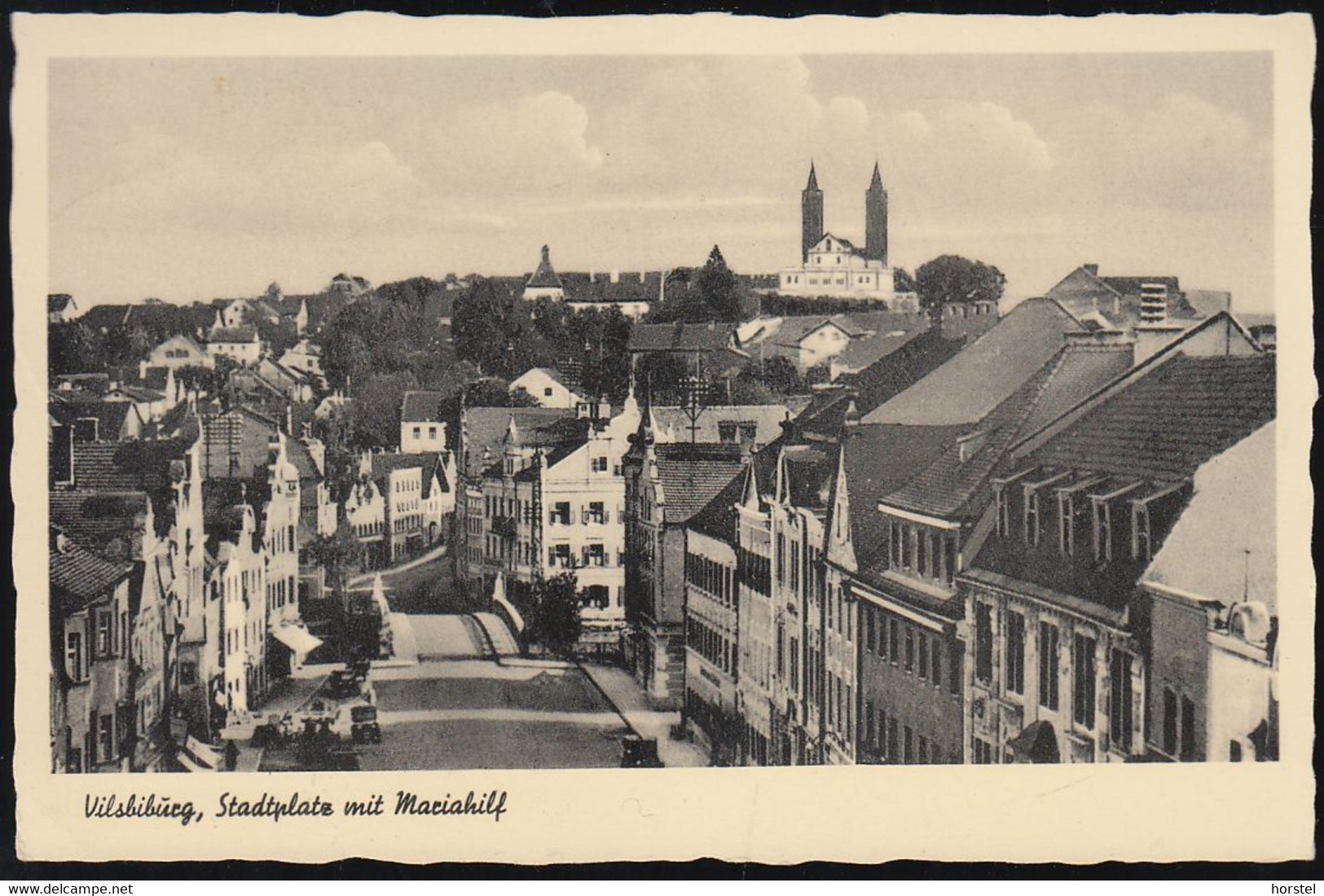 D-84137 Vilsbiburg - Stadtplatz - Straße - Oldtimer - Mit Kirche - Nice Stamps 1952 - Vilsbiburg