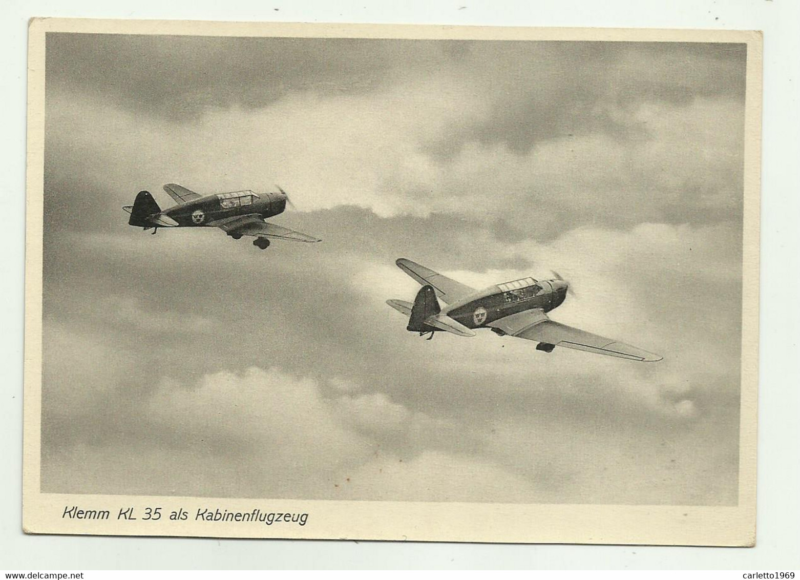 KLEMM KL 35 ALS KABINENFLUGZEUG  - NV FG - 1939-1945: 2nd War