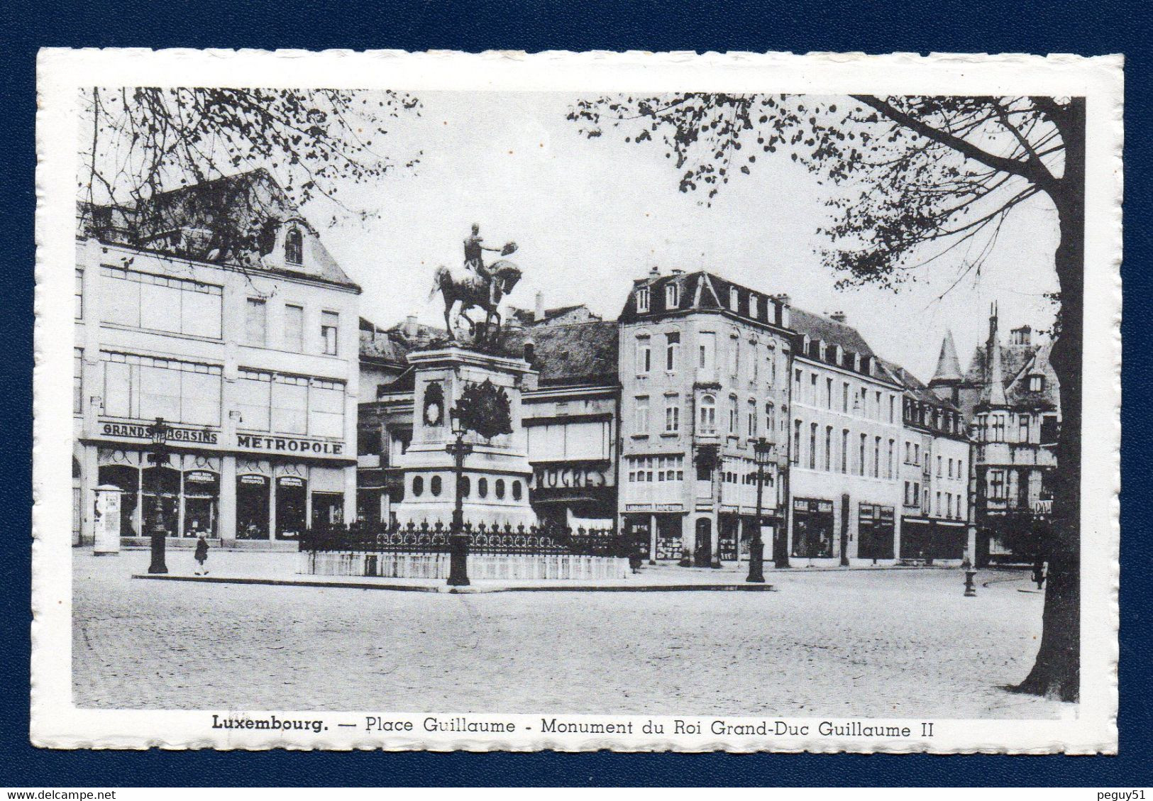 Luxembourg-Ville. Place Guillaume II. Statue équestre Du Grand Duc Guillaume II ( 1884-A. Mercié Et V. Peter). - Luxemburg - Stad