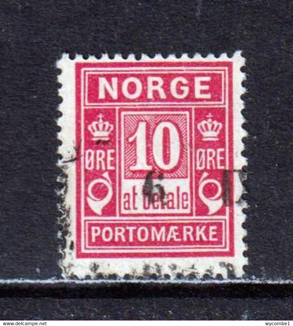 NORWAY - 1889-1915 Postage Due 10o Used As Scan - Gebruikt