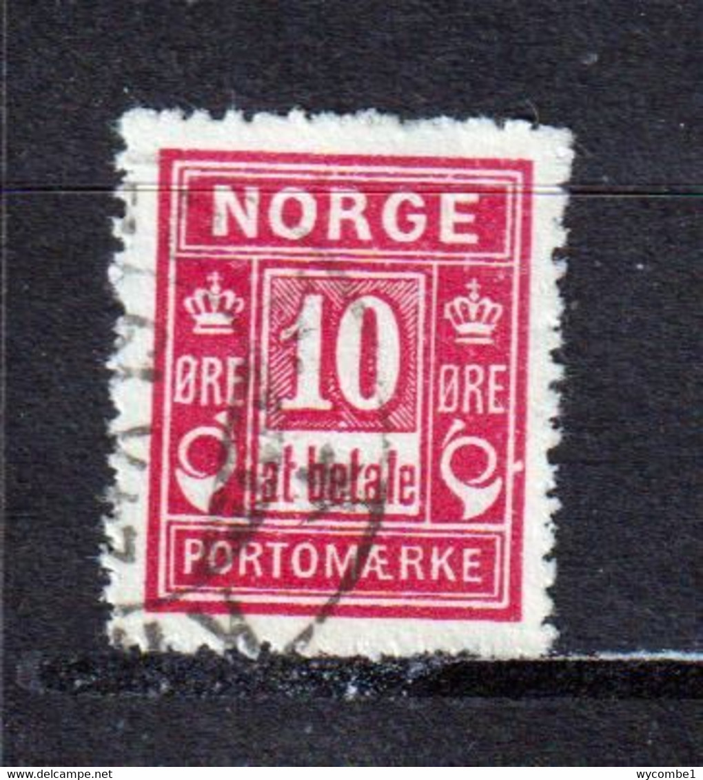 NORWAY - 1889-1915 Postage Due 10o Used As Scan - Oblitérés