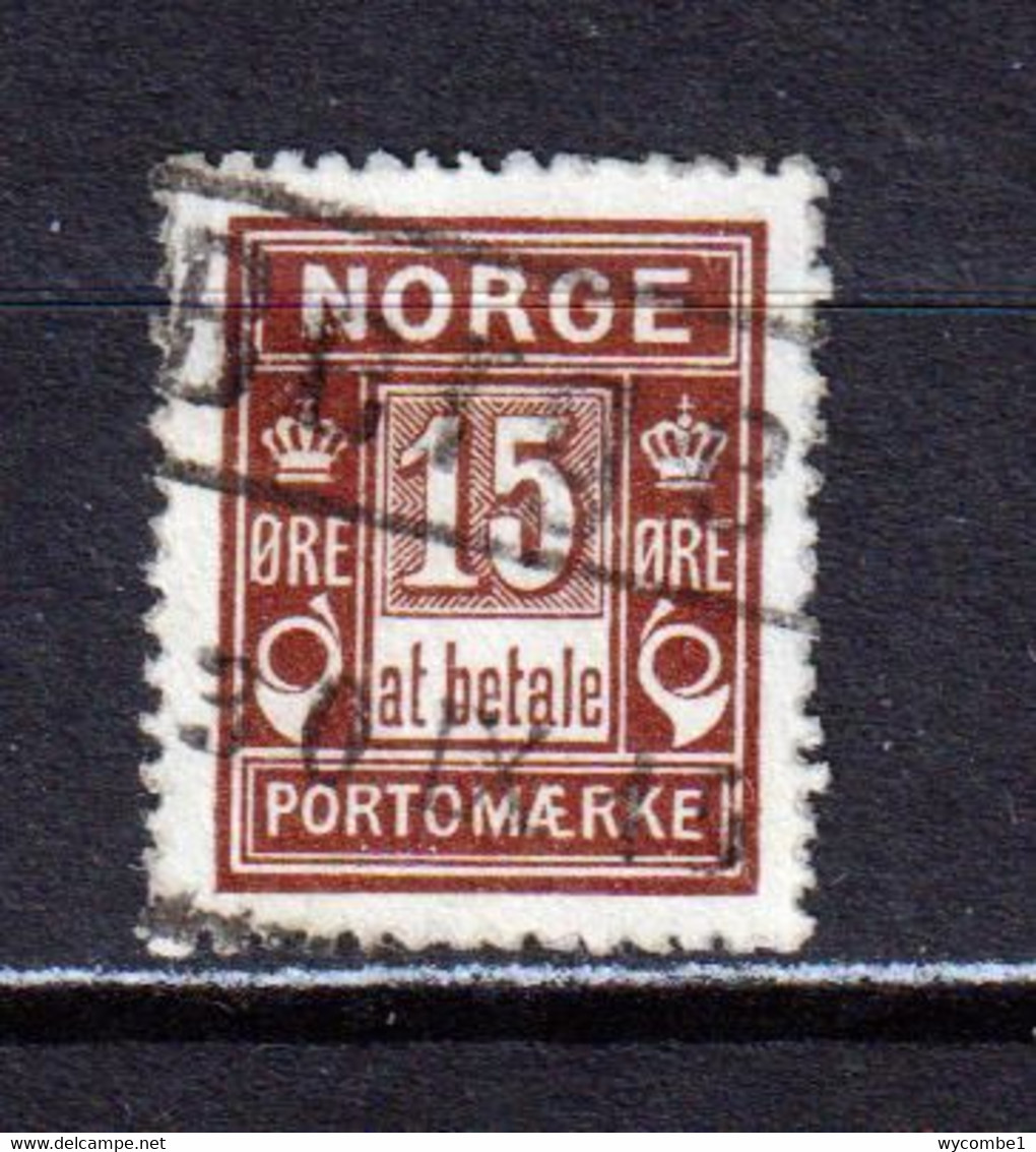 NORWAY - 1889-1915 Postage Due 15o Used As Scan - Oblitérés