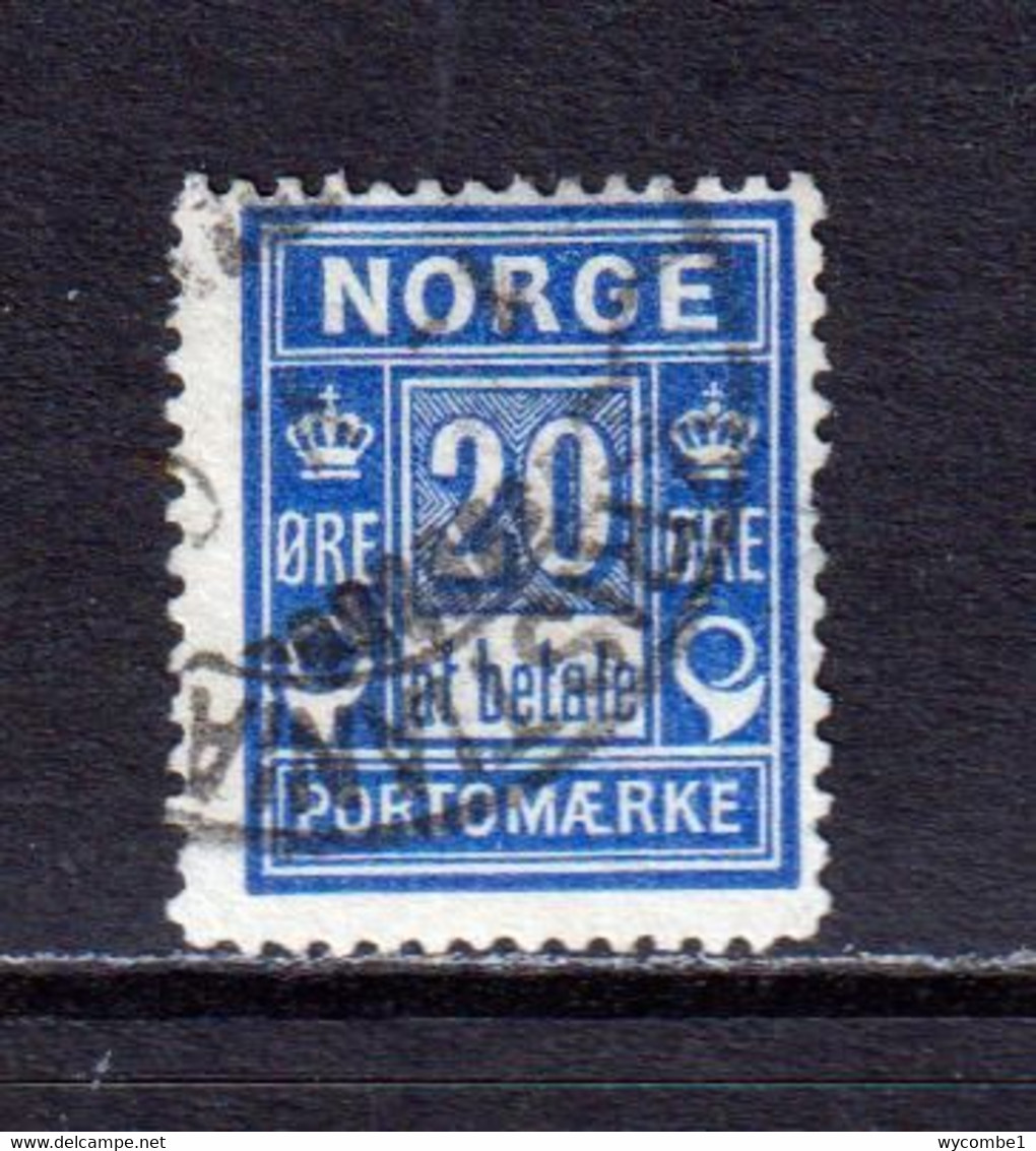 NORWAY - 1889-1915 Postage Due 20o Used As Scan - Usados