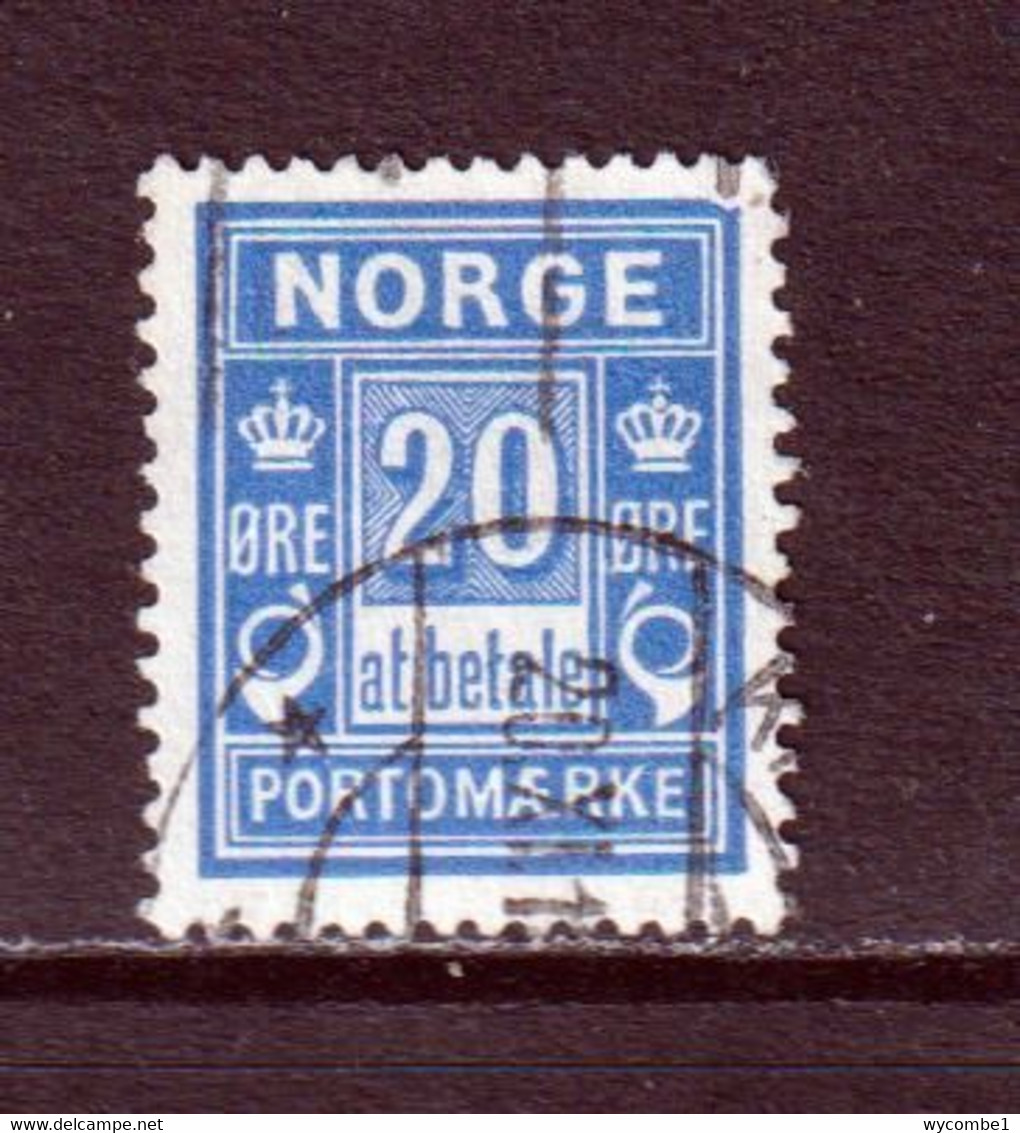 NORWAY - 1889-1915 Postage Due 20o Used As Scan - Gebruikt