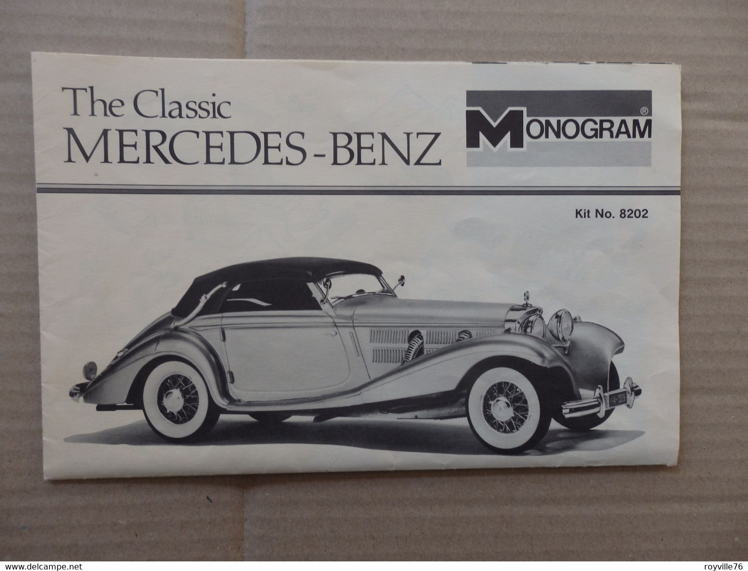 Plan De Maquette Voiture Mercedes-Benz 1/24 Scale 1939 Supercharges 540-K - Altri & Non Classificati