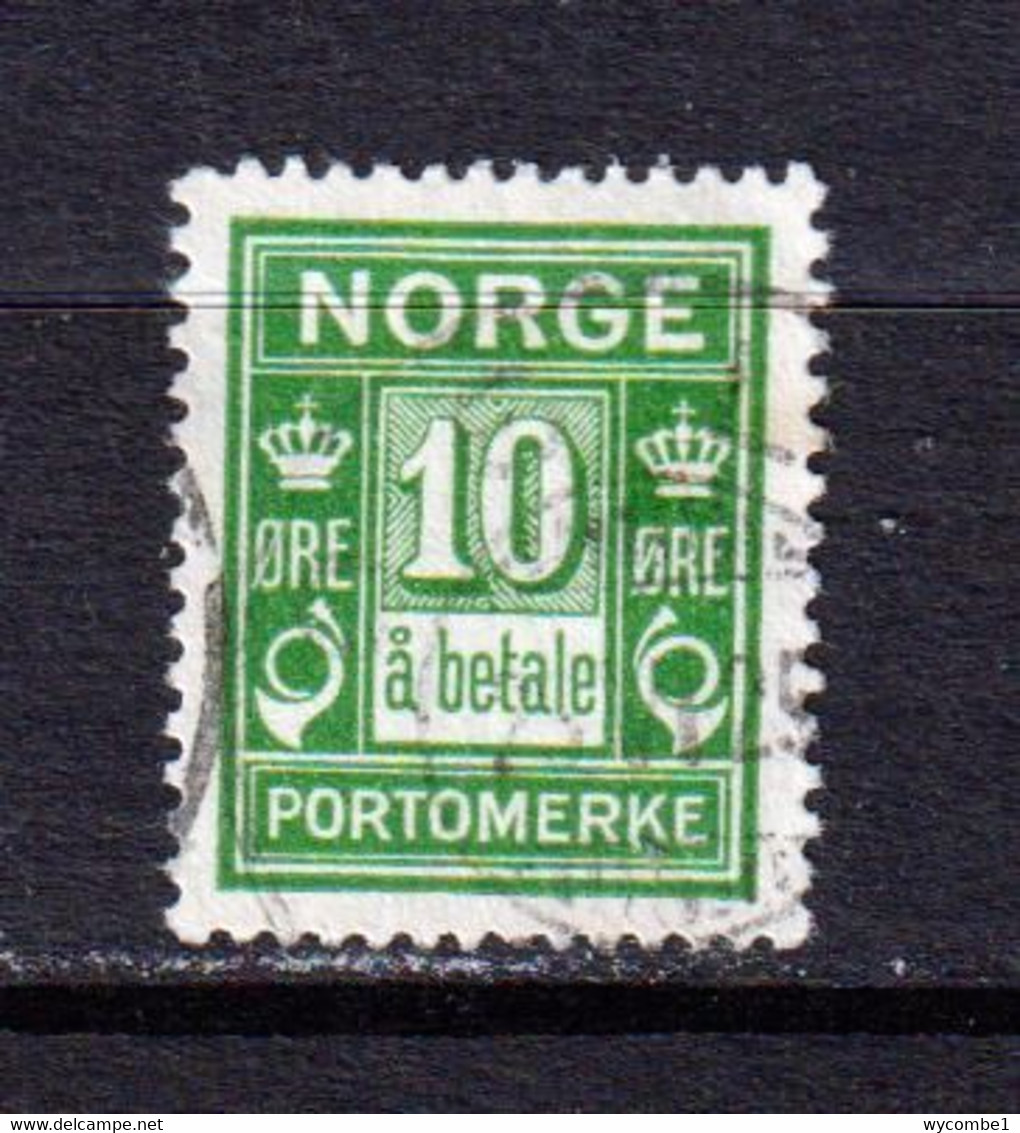 NORWAY - 1921-23 Postage Due 10o Used As Scan - Used Stamps