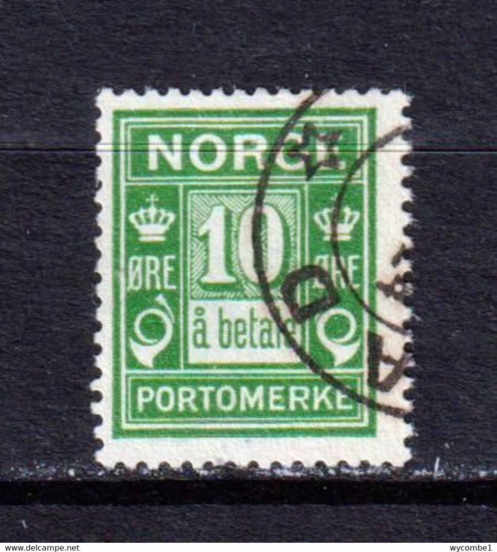 NORWAY - 1921-23 Postage Due 10o Used As Scan - Oblitérés