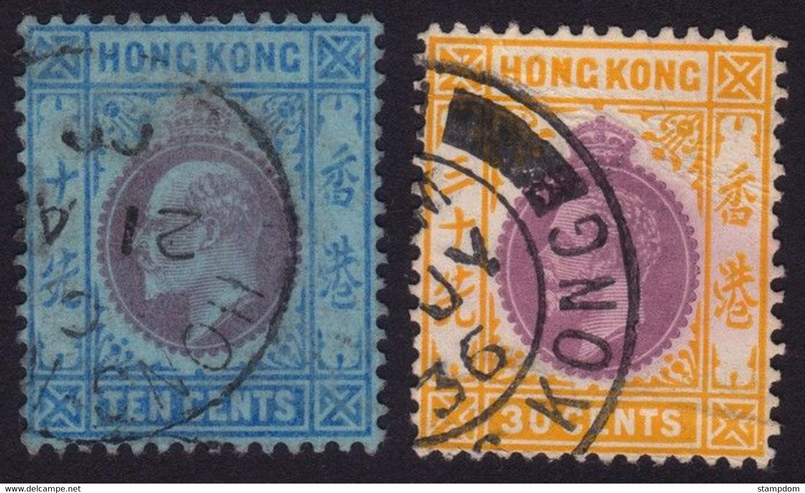 HONG KONG KE7 10c (MCA) And KG5 30c (MSCA) USED @E3464 - Usados