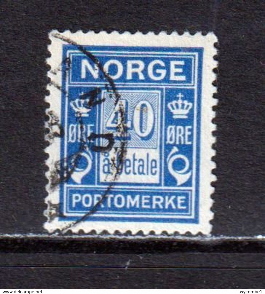 NORWAY - 1921-23 Postage Due 40o Used As Scan - Used Stamps