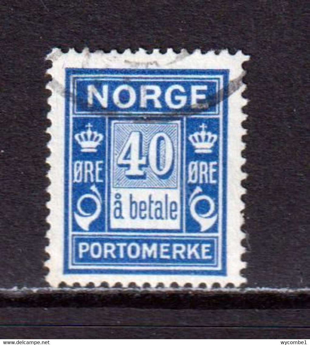 NORWAY - 1921-23 Postage Due 40o Used As Scan - Oblitérés