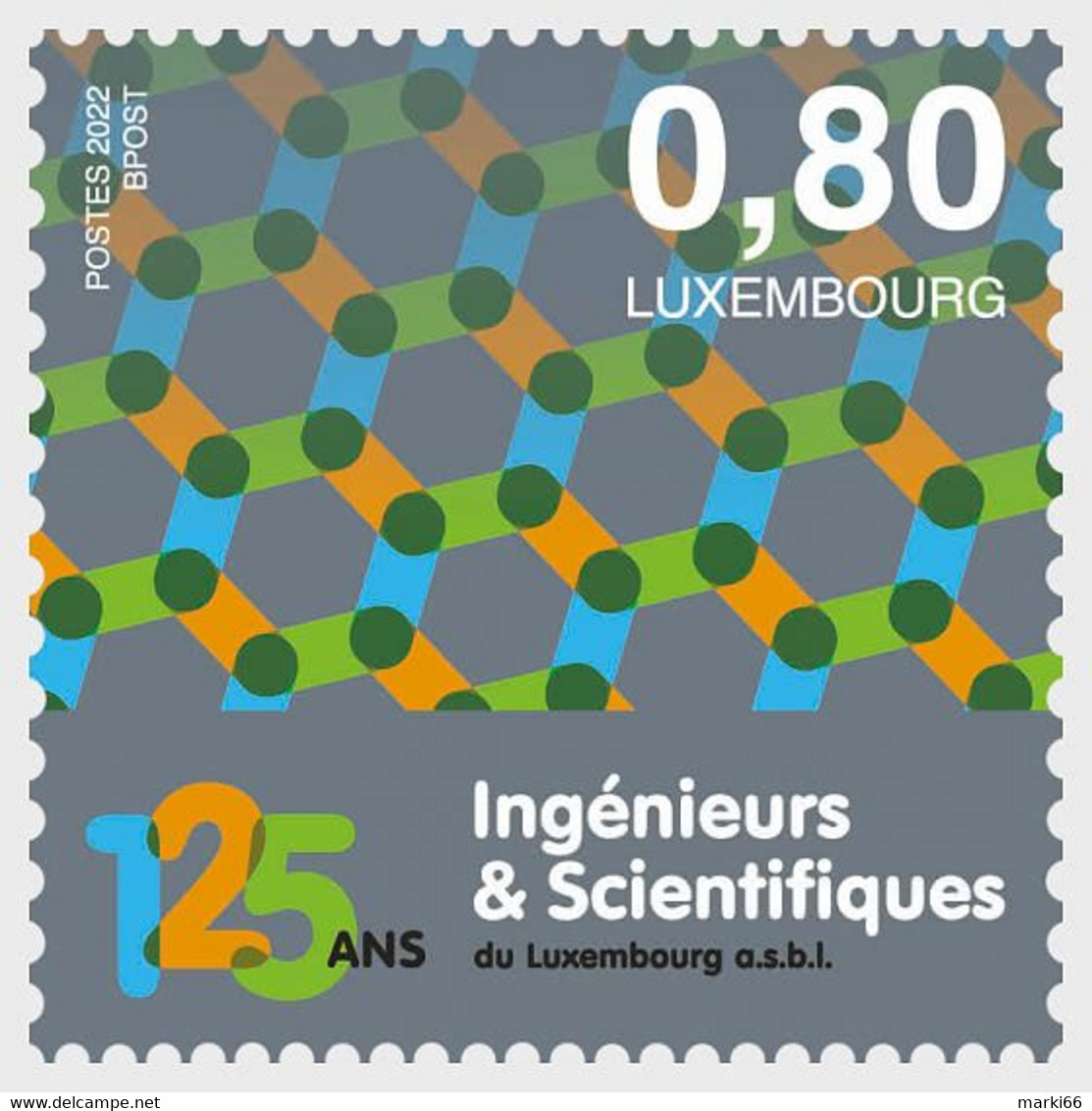 Luxembourg - 2022 - 125 Years Of Engineers And Scientists Of Luxembourg - Mint Stamp - Ungebraucht