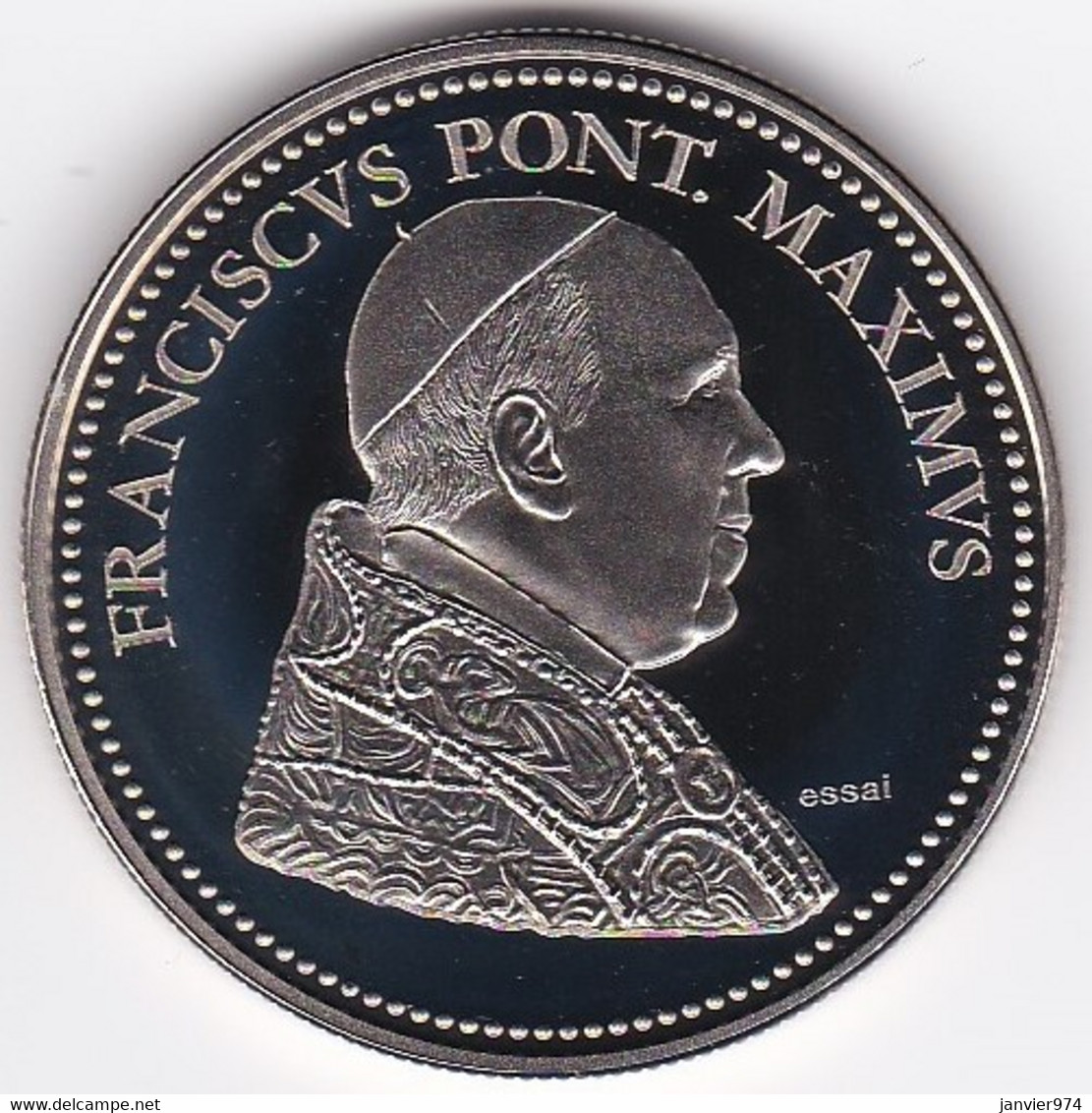 Médaille Pape Francois 2012 Essai , En Cupro-nickel, FDC - Religion &  Esoterik