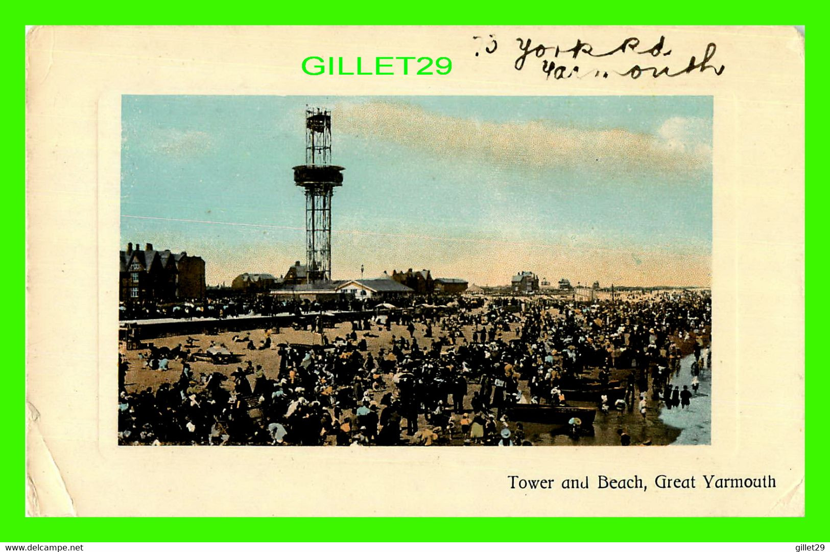 GREAT YARMOUTH, UK - TOWER AND BEACH - TRAVEL IN 1908 - - Great Yarmouth