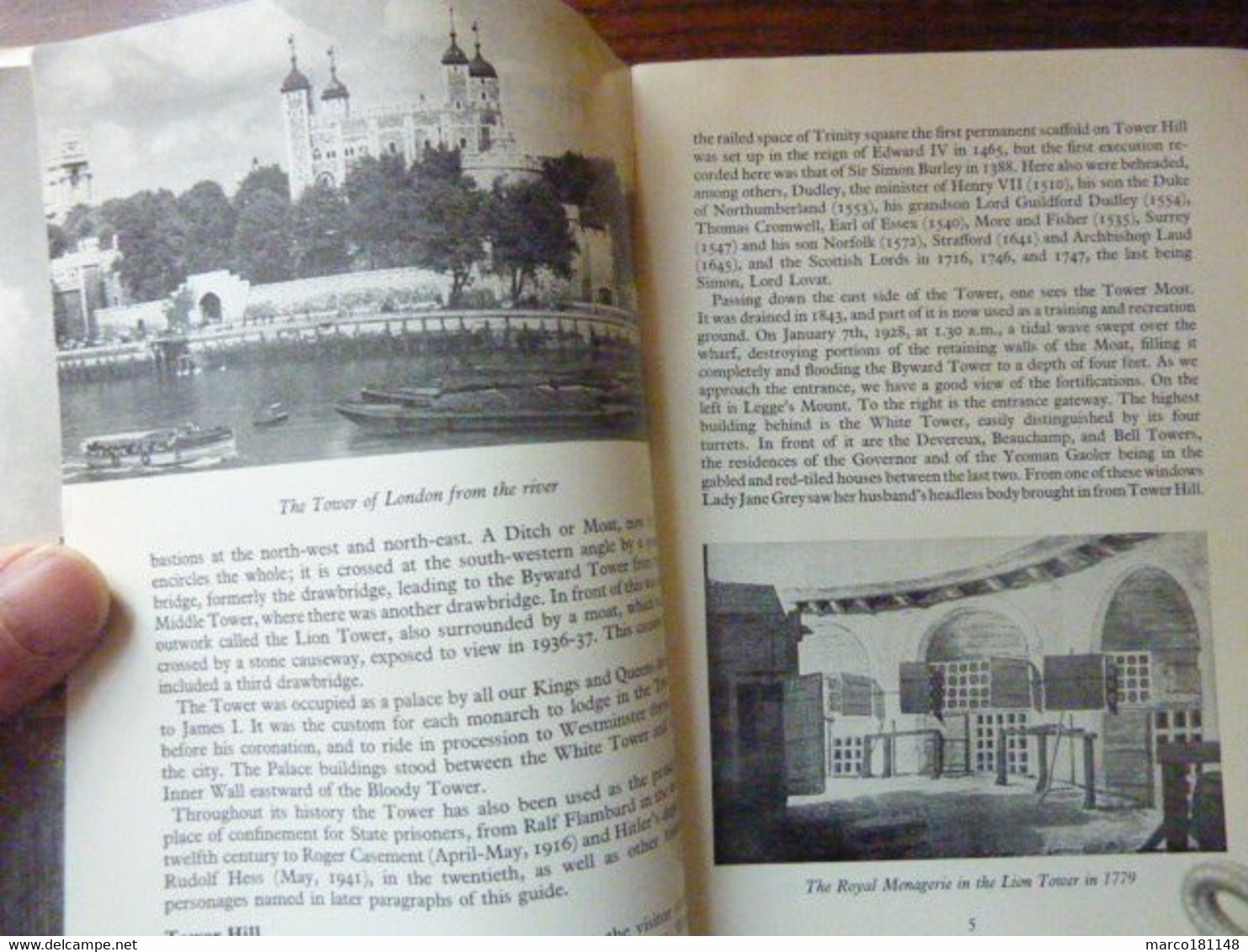 The TOWER OF LONDON - Ministry Of Public Building And Works Official Guide - Europe