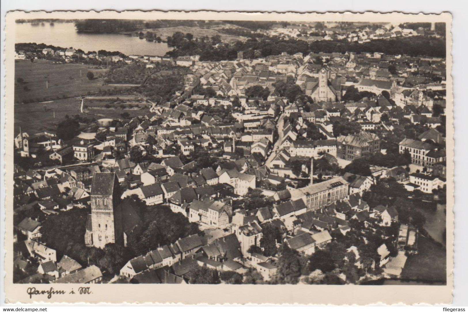 AK Parchim I. M. - !! Seltene Fliegeraufnahme Von 1942 !! - Ludwigslust, Crivitz - Ludwigslust