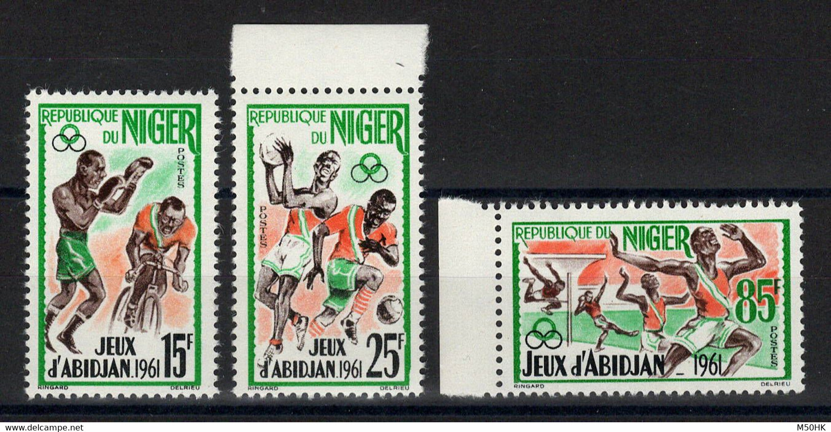 Niger - YV 114 à 116 N** Complete , Jeux D'Abidjan 1961 - Niger (1960-...)