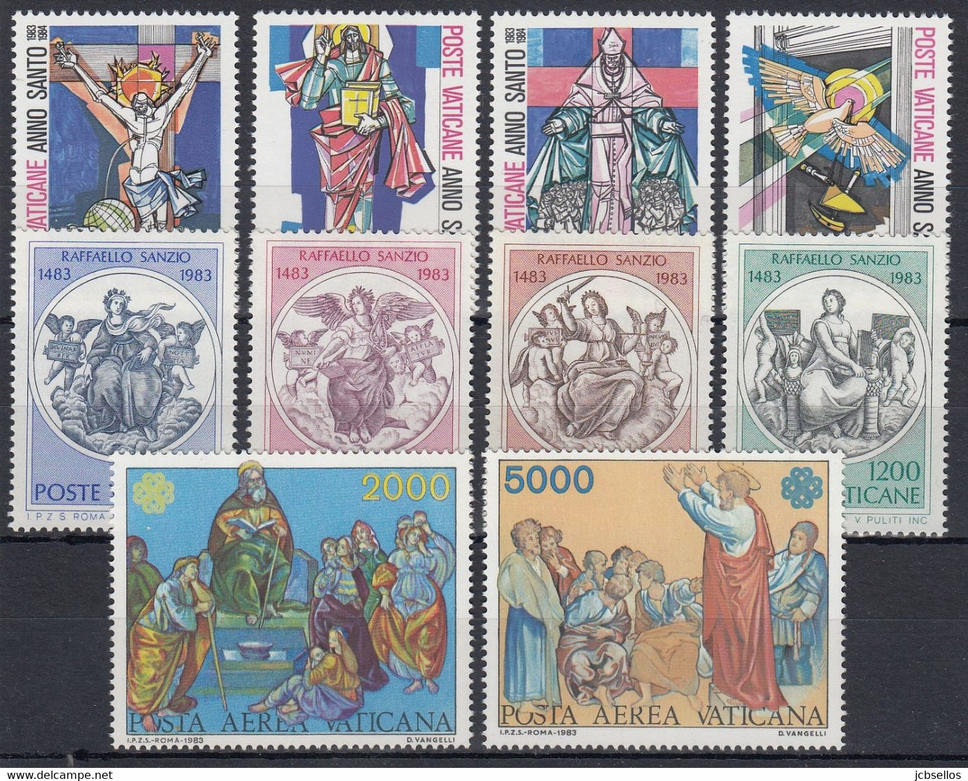 VATICANO 1983 Nº 739/746 + A-73/74 + HB-5/7 AÑO COMPLETO NUEVO, 10 SELLOS + 3 HB - Annate Complete