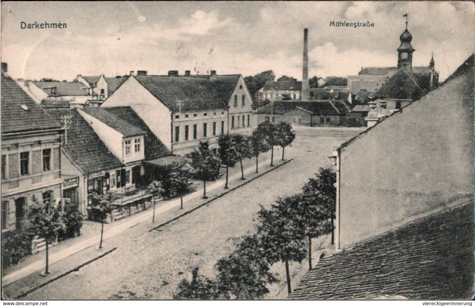 ! Alte Ansichtskarte Darkehmen In Ostpreußen, Angerapp, Osjorsk, Mühlenstraße, 1913 - Ostpreussen