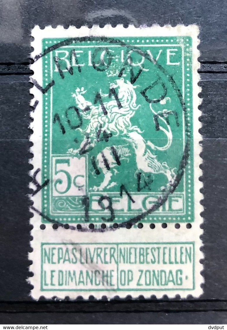 België, 1912, Nr 110, Gestempeld RUPELMONDE - 1912 Pellens