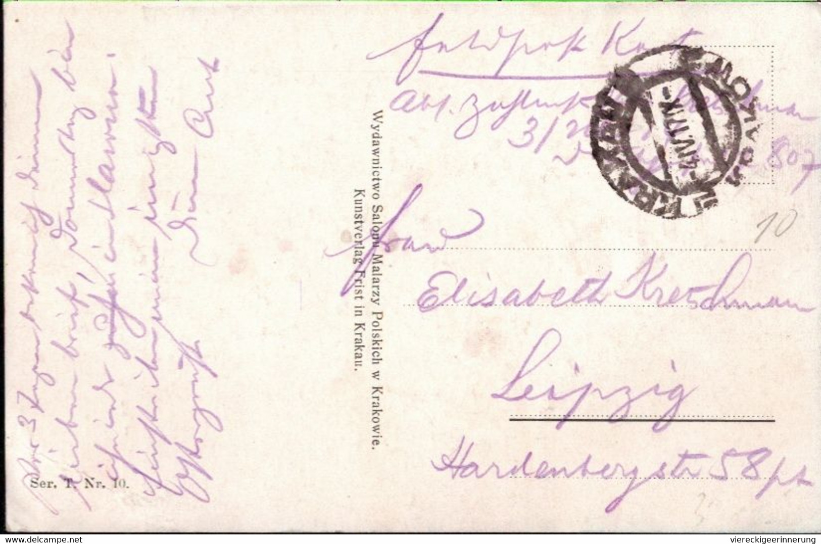 ! Alte Ansichtskarte 1917, Krakau, Krakow, Polen, Brama Floryanska, Feldpost - Polen
