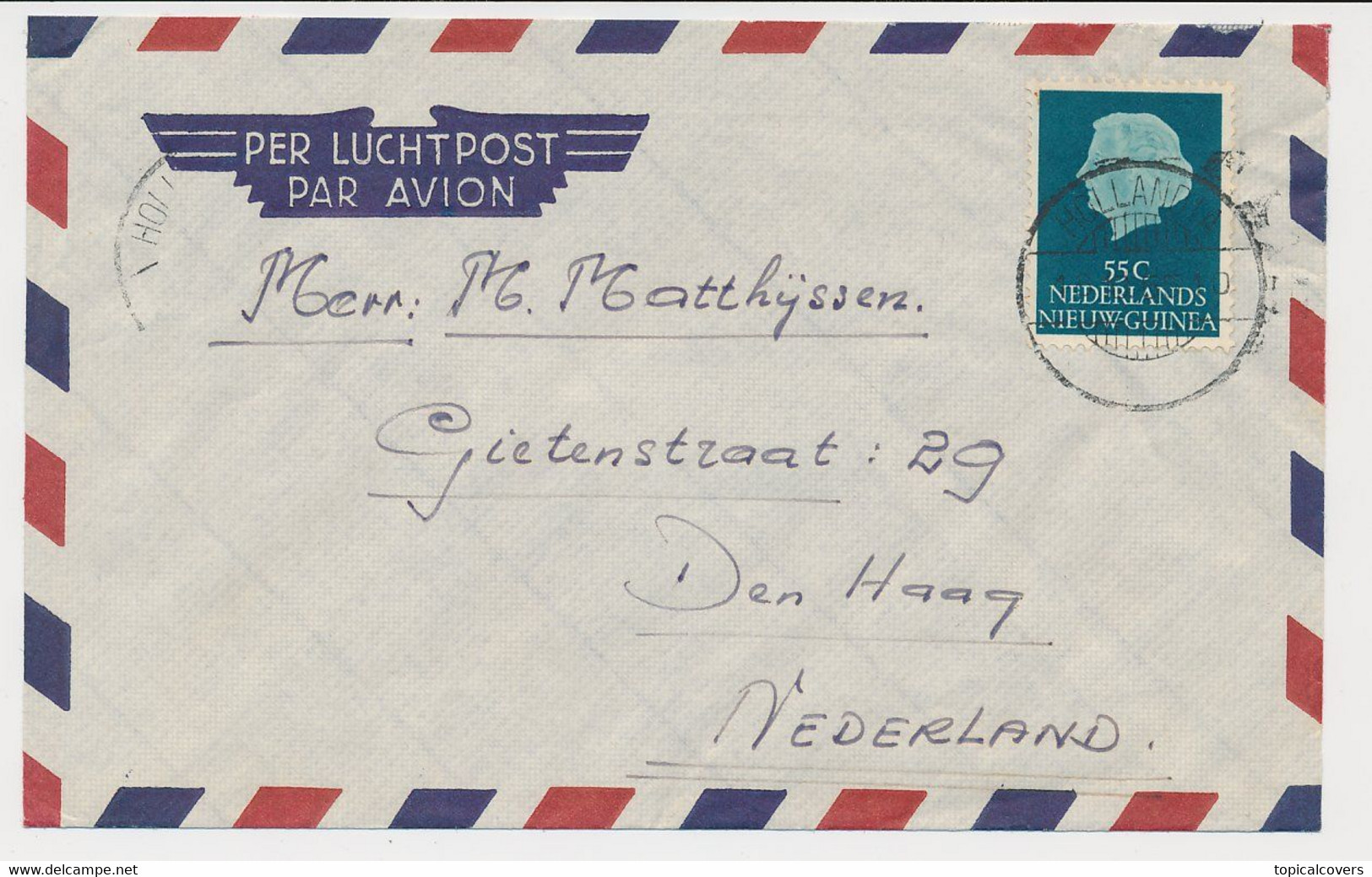 Cover Hollandia Netherlands New Guinea - Den Haag  1955 - Niederländisch-Neuguinea