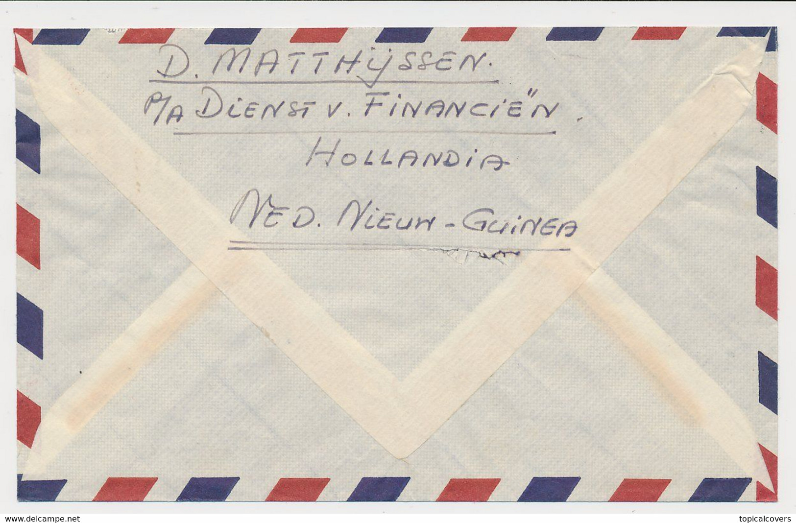 Cover Hollandia Netherlands New Guinea - Den Haag  1955 - Nueva Guinea Holandesa