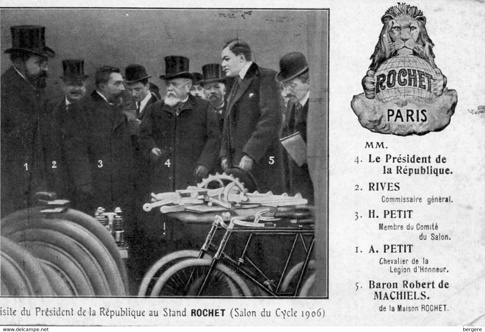 75. CPA - PARIS - Exposition Stand Cycles Rochet Au Salon Du Cycle - 1906 - Personnalités - - Exhibitions