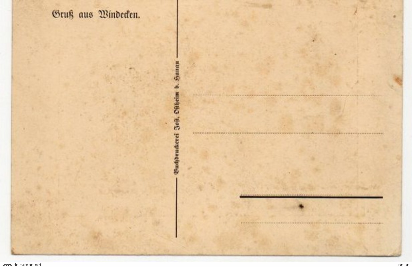 GRUSS AUS Windecken - F.G.- OSTHEIMER TOR UM 1828 -  Castello Di Windecken . - Nidderau