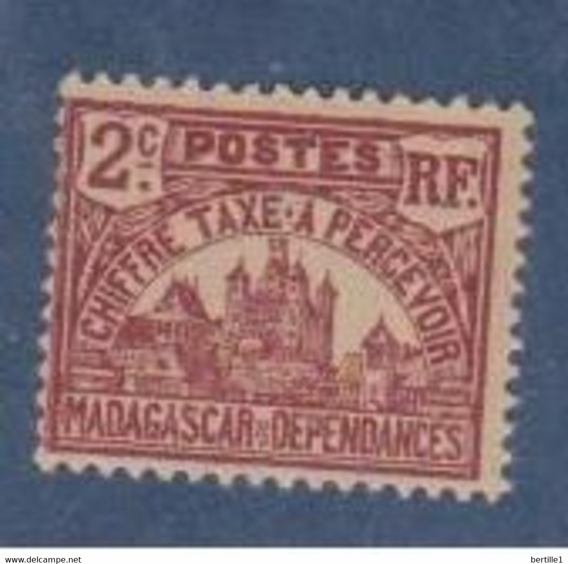 MADAGASCAR        N°  YVERT  :  TAXE 8    NEUF AVEC  CHARNIERES      ( Charn  4 /50 ) - Timbres-taxe