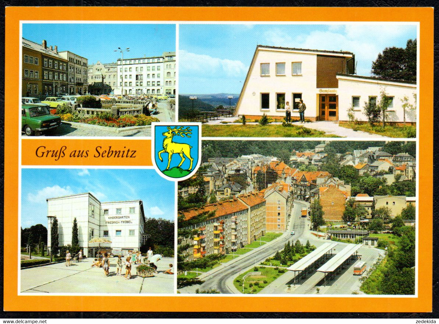 F6549 - TOP Sebnitz HO Gaststätte Grenzbaude Kindergarten Busbahnhof - Bild Und Heimat Reichenbach - Sebnitz