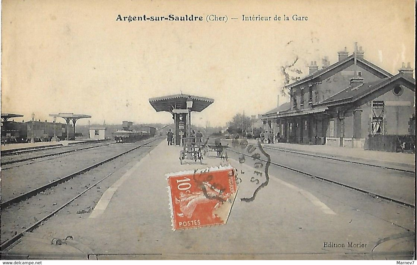 18 Cher - CPA - ARGENT Sur Sauldre - Intérieur De La Gare - - Argent-sur-Sauldre