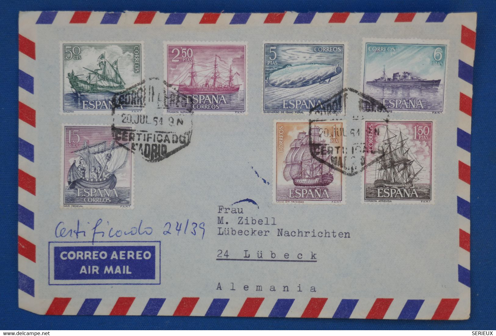 AT3 ESPANA  BELLE LETTRE 1971     POUR LUBECK GERMANY+ +++  AFFRANCH. PLAISANT - Storia Postale