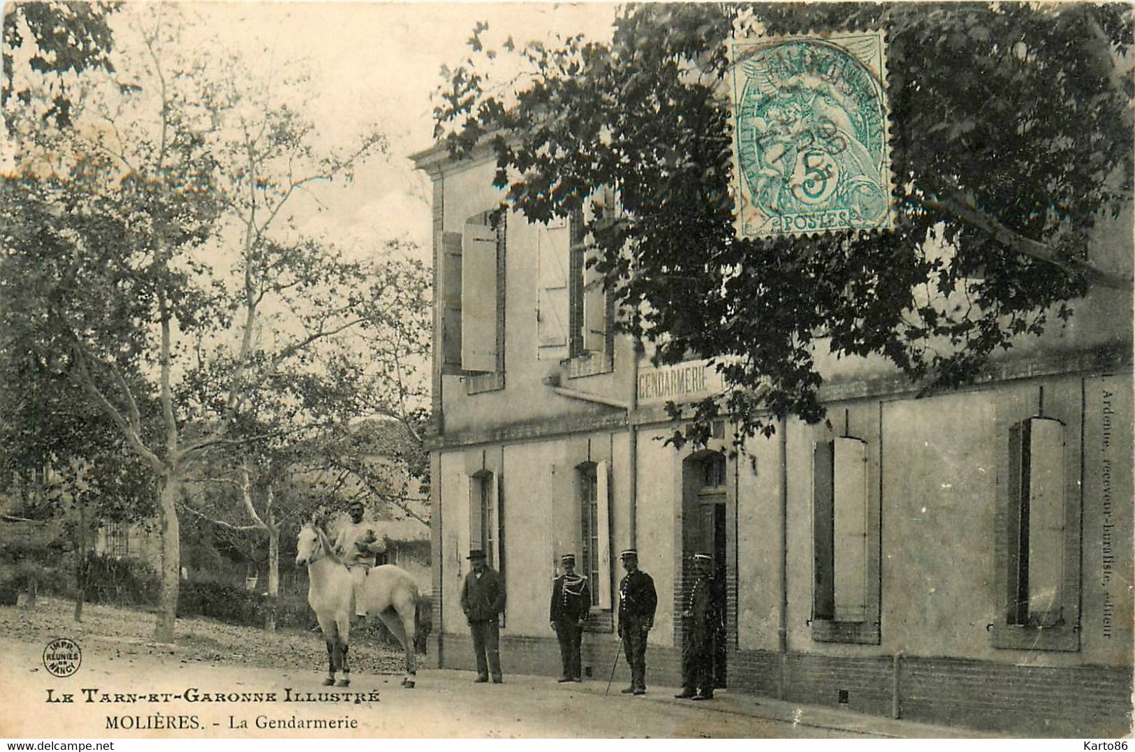 Molières * Façade De La Gendarmerie Nationale * Gendarme - Molieres