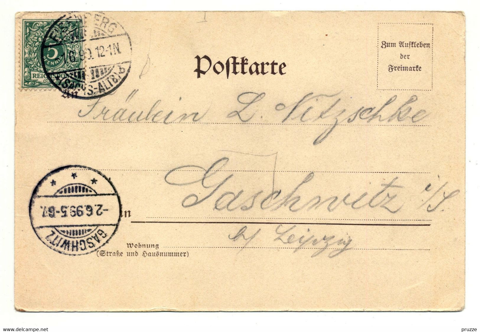 Eisenberg 1899, Marktplatz Und Steinweg - Eisenberg