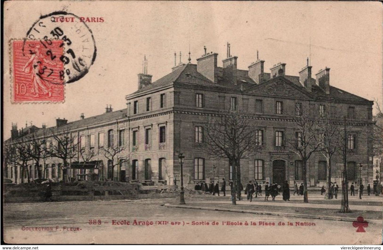 ! [75] Cpa Serie Tout Paris, XII, Ecole Arago, 1907 - Arrondissement: 12