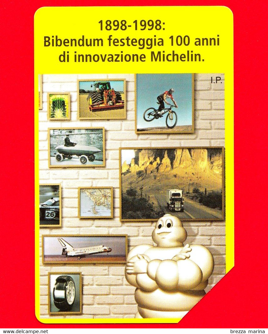 ITALIA - Scheda Telefonica - Telecom - Michelin - 1898-1998 Bibendum - 100 Anni  - Golden 917 - C&C 2979 - 10.000 - Öff. Diverse TK