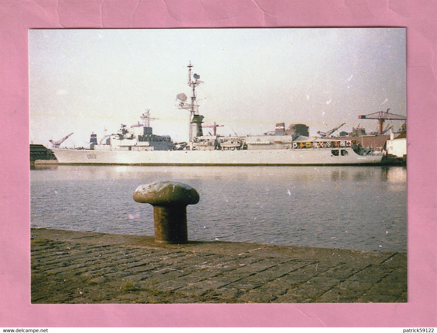 PHOTOGRAPHIE - FREGATE DE GRASSE - D 612 - AU PORT DE DUNKERQUE - MARINE DE GUERRE FRANCAISE - Boats