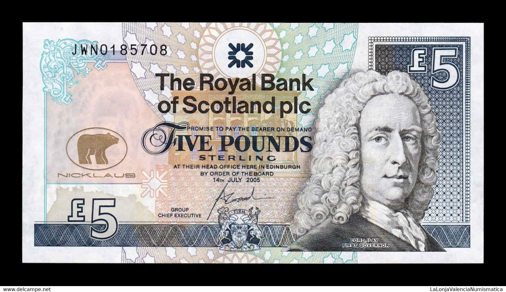 Escocia Scotland 5 Pounds Commemorative 2005 Pick 365 The Royal Bank Of Scotland SC UNC - 5 Pounds