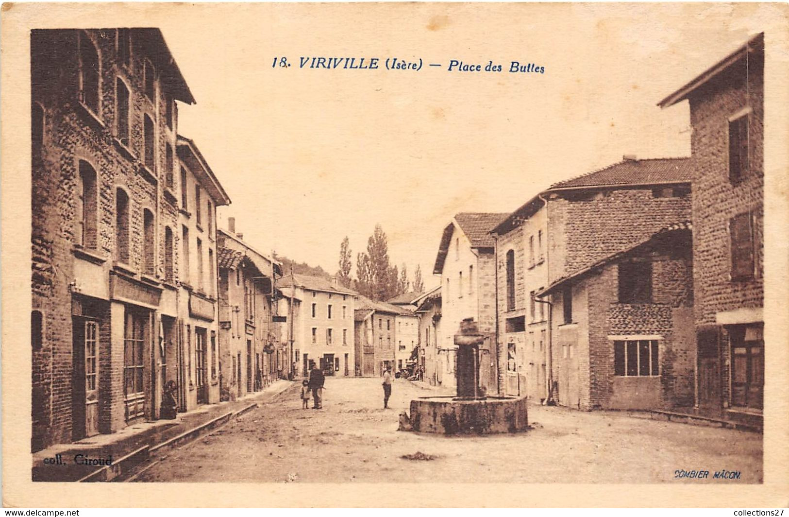 38-VIRIVILLE- PLACE DES BUTTES - Viriville