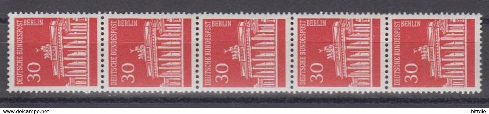 Berlin  288 R , 5er-Streifen , Xx  (Q 97) - Roulettes