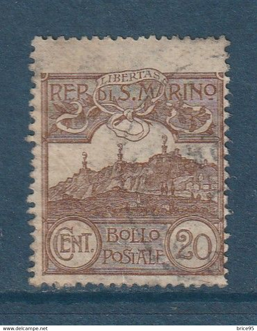 ⭐ Saint Marin - YT N° 72 - Oblitéré - 1921 à 1922 ⭐ - Used Stamps