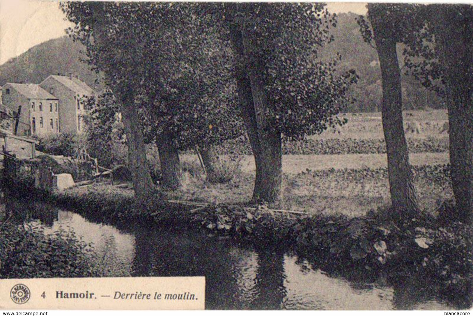 HAMOIR  Derrière Le Moulin  Cachet Postal 1920 - Hamoir